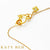 22k Yellow Gold Baby Chain with Handmade Clasp 20"