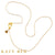 22k Yellow Gold Baby Chain with Handmade Clasp 20"