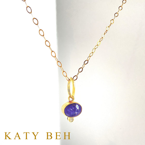 Tessa Tanzanite and Diamond Pendant