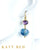 Thora Amethyst and Blue Tourmaline Quartz Earrings